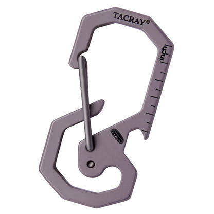 TACRAY Lightweight Titanium Alloy Keychain - Multifunctional Bottle Opener EDC Outdoor Carry Tool