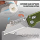 9Ti EDC Aluminum Alloy Utility Knife With Green Handle With 10 Blades Suitable For EDC And Outdoor Use