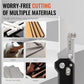 9Ti EDC Aluminum Alloy Utility Knife With Green Handle With 10 Blades Suitable For EDC And Outdoor Use
