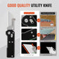 9Ti EDC Aluminum Alloy Utility Knife With Green Handle With 10 Blades Suitable For EDC And Outdoor Use