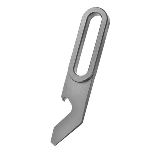 Titanium Alloy Multifunctional Mini Crowbar EDC Tool Keychain Box Opener Artifact Bottle Opener Screwdriver