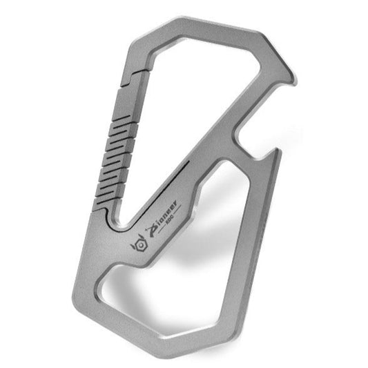 Titanium alloy multifunctional keychain, high elasticity buckle, bottle opener