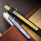 Titanium alloy ballpoint pen, push-type switch, portable stationery
