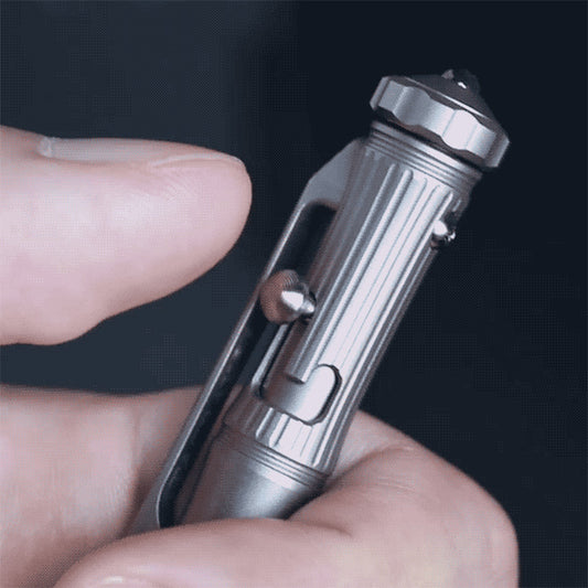 TACRAY Multifunctional Titanium Alloy Tactical Pen - Decompression Gyro EDC Business Signature Portable Outdoor Tool
