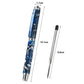 Blue Resin Titanium Alloy Multifunctional Tactical Pen, Portable EDC Massage Signature Pen