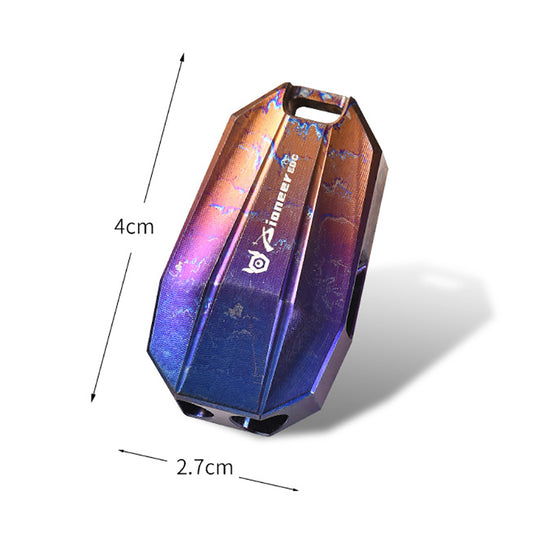 High Decibel Waterproof Titanium Alloy Whistle, Dazzling Color EDC Essential