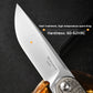 Titanium Alloy Folding Knife With Dragon Pattern - M390 Steel Blade, Portable EDC Tool Ideal For Gift, Collection & Outdoor