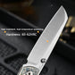 Titanium Alloy Folding Knife M390 Blade Material Portable Outdoor Multi-Function EDC Tool Color Engraving Model