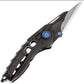 Rike Knife Alien1 Folding Knife M390 Blade Material Black Titanium Alloy Handle