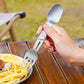 Pure Titanium 2-In-1 Fork Spoon, Portable Outdoor Camping Tableware