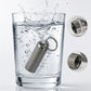 Pure Titanium Mini Medicine Box With Stainless Steel Key Ring, Keychain Pendant