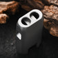 Titanium Alloy Waterproof Whistle, Double Hole High Decibel, Outdoor Essential Practical EDC Tool