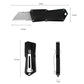 Mini Portable Utility Knife With Black Aluminum Alloy Handle & Detachable 420 Stainless Steel Blade