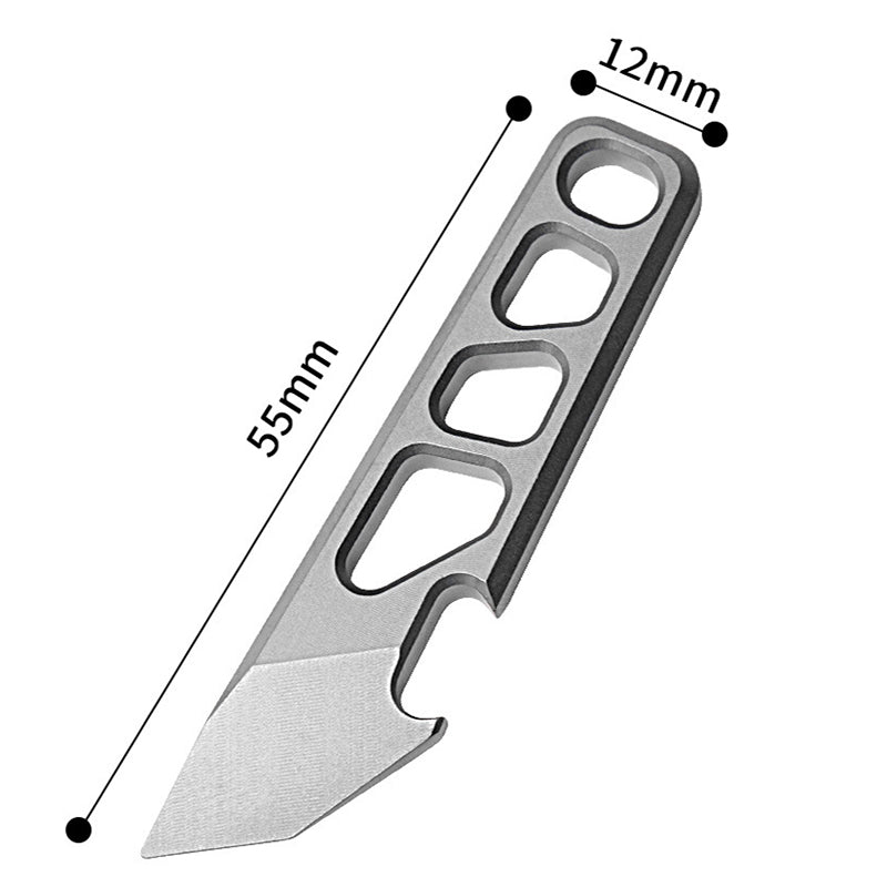 Durable Titanium Alloy Multifunctional EDC Mini Crowbar Bottle Opener Tool
