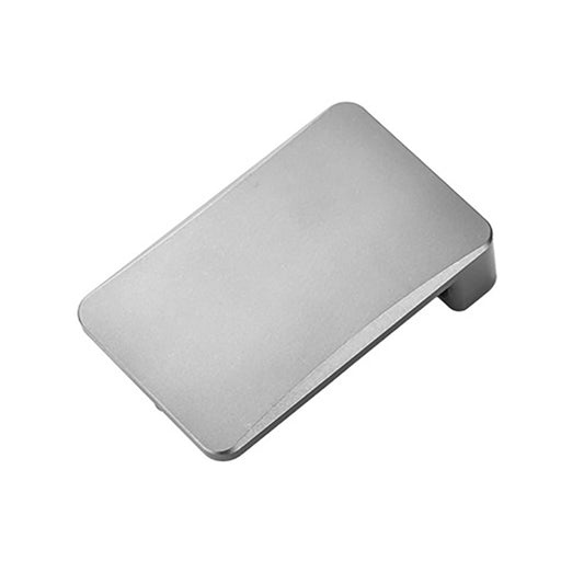 Silver Titanium Alloy Men's Belt Buckle Outdoor Portable Multifunctional Inner Buckle (No Belt Included)