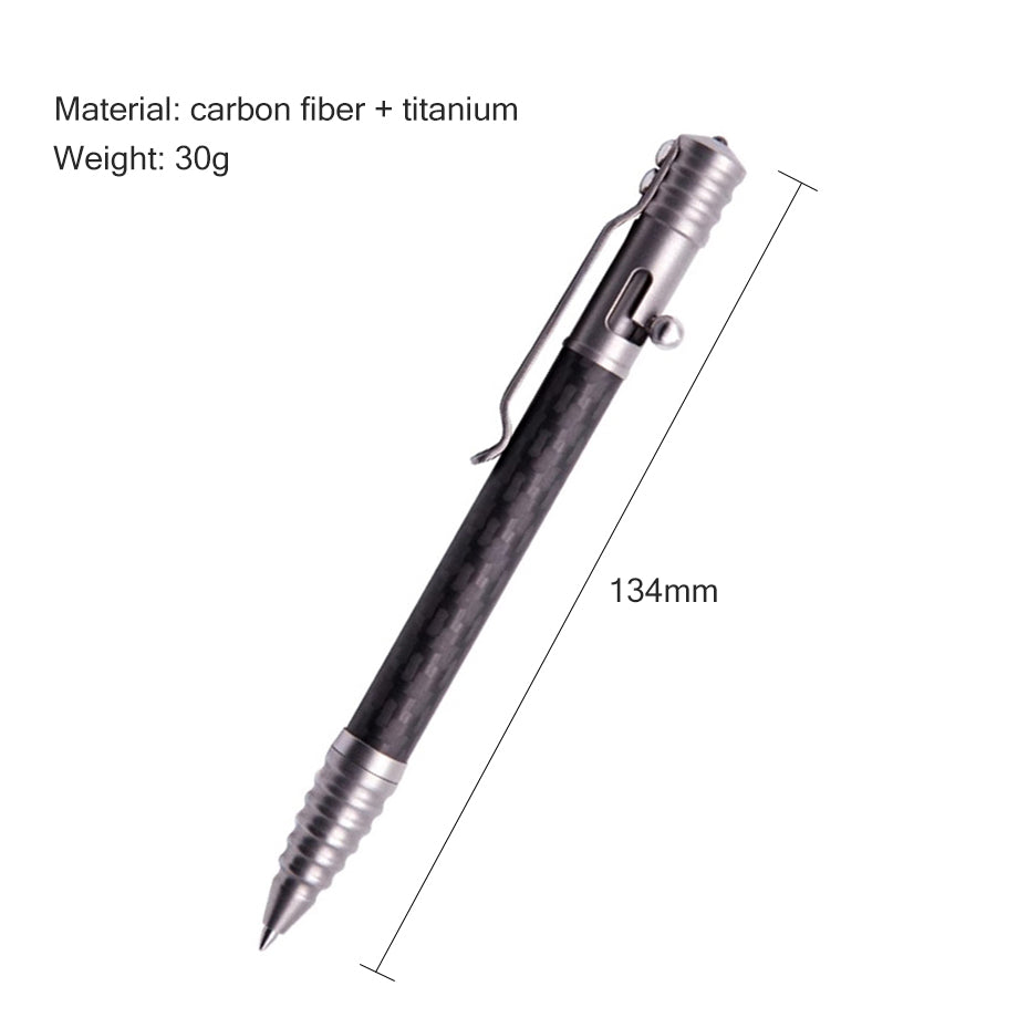 TACRAY Gray Titanium Alloy Carbon Fiber EDC Pen Multifunctional Business Signature Pen