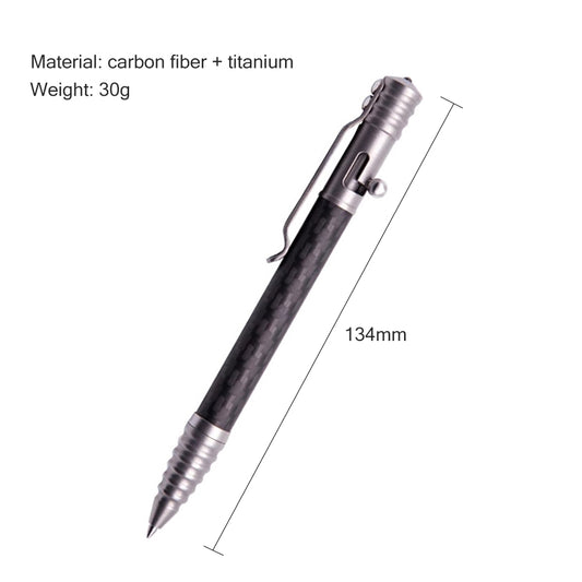 TACRAY Gray Titanium Alloy Carbon Fiber EDC Pen Multifunctional Business Signature Pen