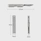 Titanium Alloy Stationery Scalpel Keychain Portable Pendant Out of the Box with 10#24 Blades Suitable for EDC/Manual Use