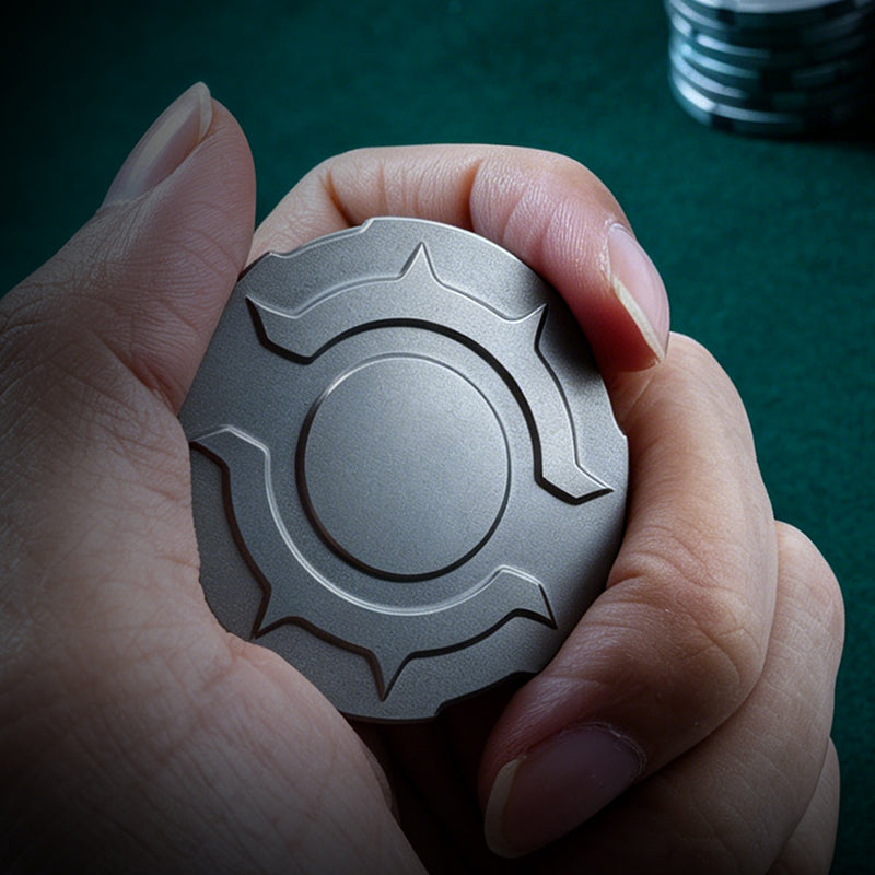 Titanium Alloy Commemorative Challenge Coin, EDC Fidget Decompression Toy For Everyday Carry