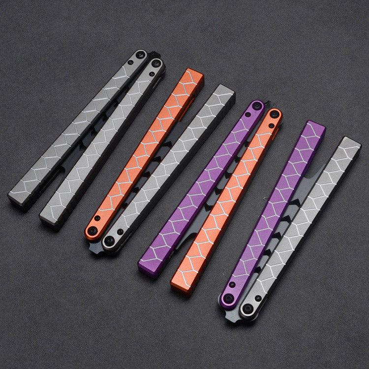 MANCOPE  Aluminum Handle Butterfly Knife Balisong Trainer Spirit Snake BK007-G