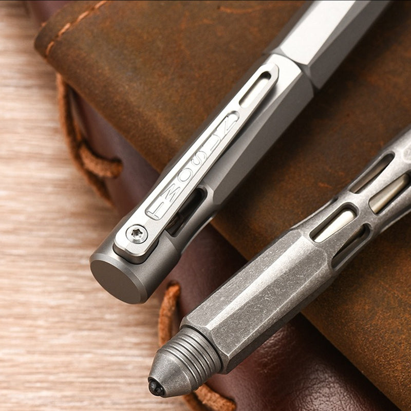 Titanium Alloy Multifunctional Tactical Pen EDC Equipment Writing Pen（Sand blasting）