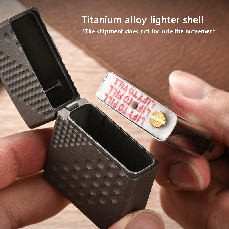 Titanium Alloy Non-slip Lighter Shell Outdoor EDC Portable Tool Men's Gift