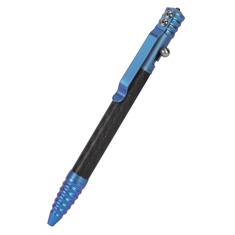 TACRAY Titanium Alloy Carbon Fiber Tactical Pen - Multifunctional EDC Business Signature Ballpoint Pen