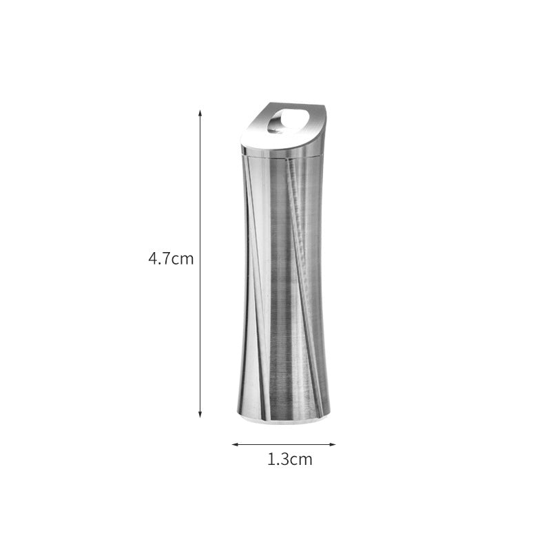 Titanium Alloy Mini Waterproof Medicine Box Moisture-Proof Sealed Cabin Outdoor Portable Storage Medicine Box EDC Portable Storage Bottle