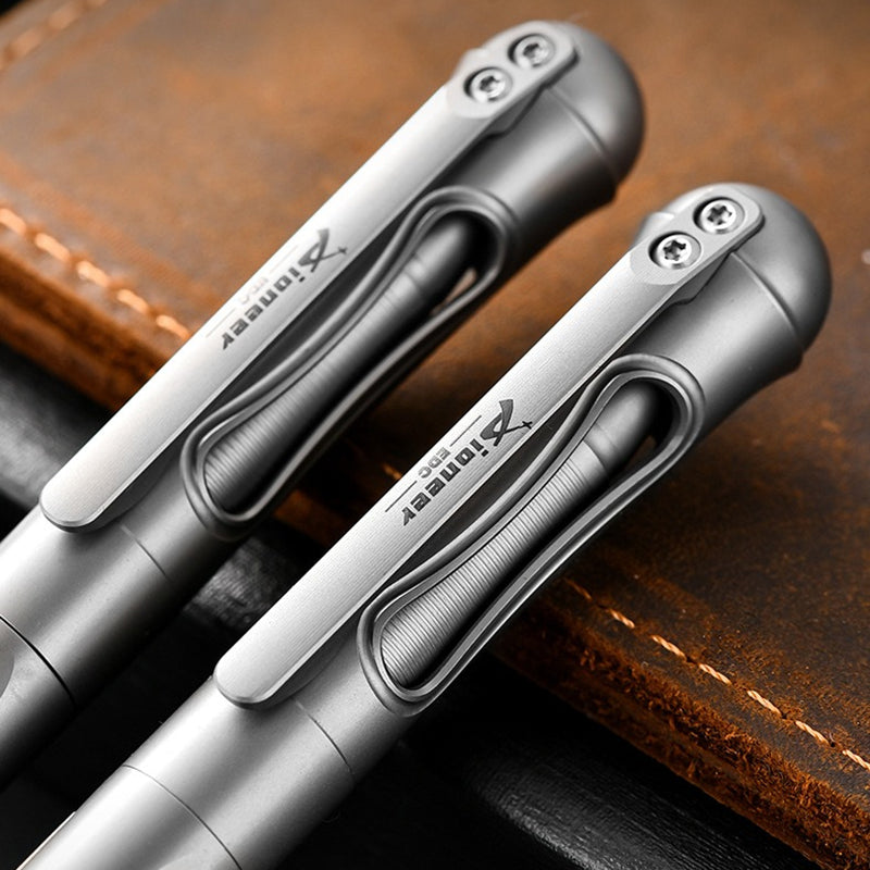 Brass Titanium Alloy Tactical Pen Multifunctional Portable EDC Equipment（Sand blasting）