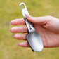 Pure Titanium 2-In-1 Fork Spoon, Portable Outdoor Camping Tableware