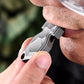 Hammered Stone Washed Titanium Alloy Whistle, Waterproof Portable EDC Essential
