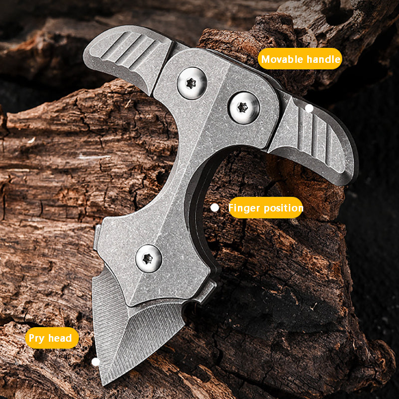 Titanium Alloy Multifunctional Crowbar Sandblasting Process Outdoor Portable EDC Tool