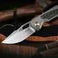 Carbon Fiber Titanium Alloy Folding Knife M390 Steel Blade Outdoor Portable EDC Tool