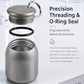 Titanium Alloy Mini Medicine Box, Outdoor Portable Keychain Pendant, Gray