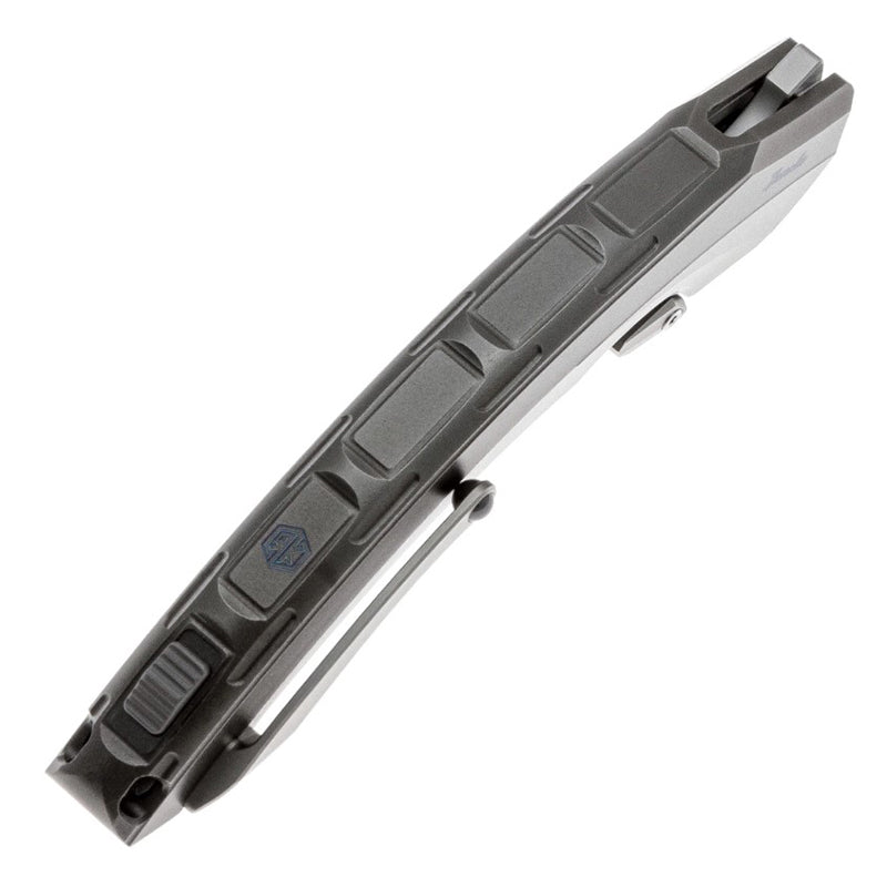 Rike Knife Lamella Folding Knife with M390 Steel and Gray Titanium Alloy Handle