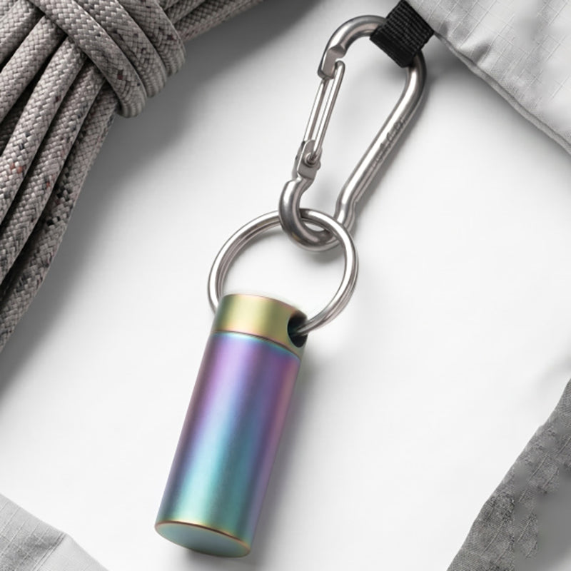 Color Titanium Alloy Waterproof Small Medicine Box Outdoor Portable Sub-Bottling