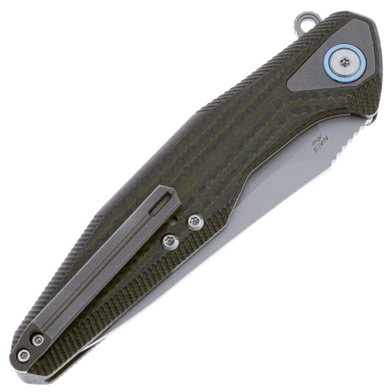 Rike Knife Folding Knife Tulay G10 Handle 154CM Blade Army green
