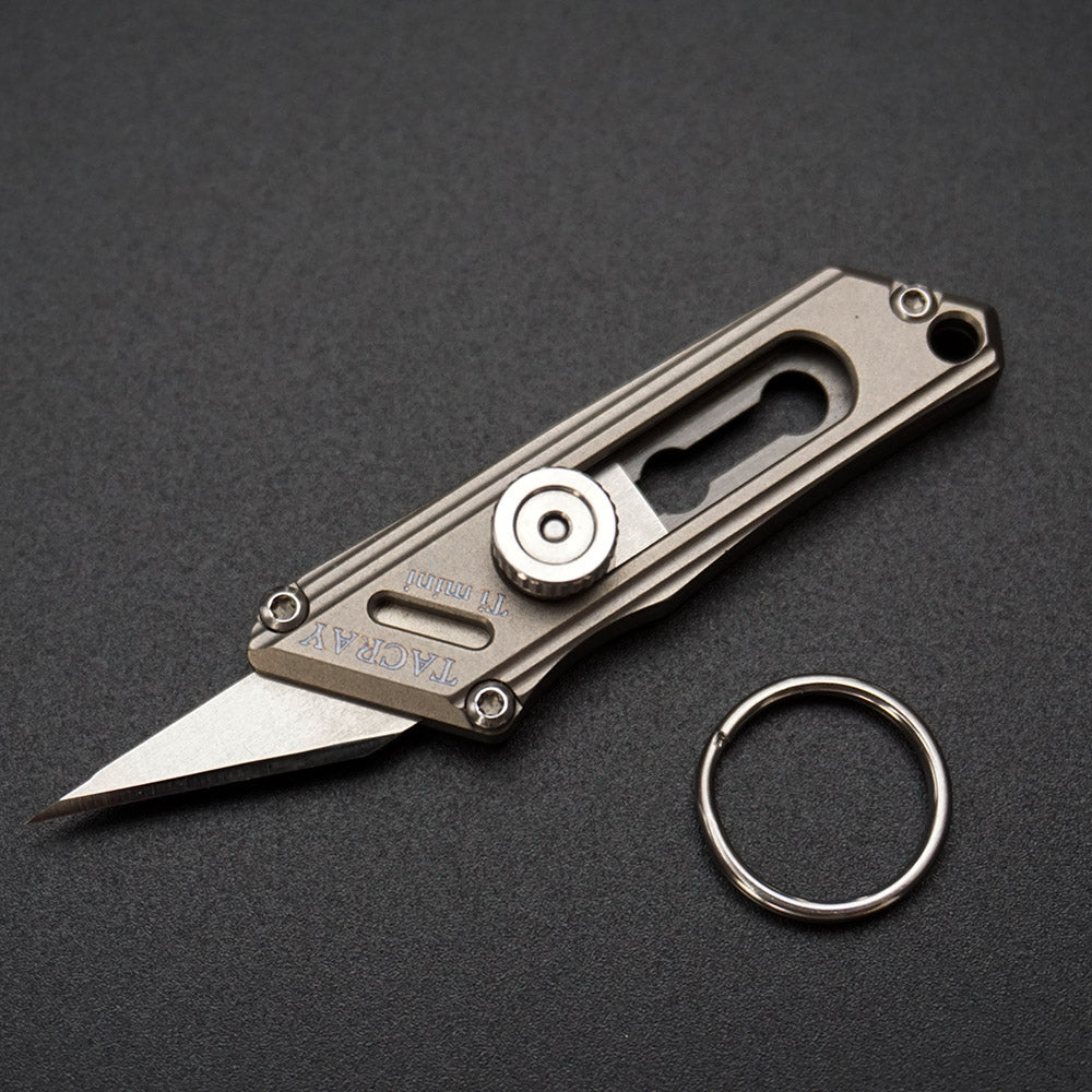 Utility knife TACRAY Titanium mini key knife Portable wallpaper knife