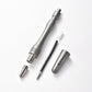 Mini titanium alloy ballpoint pen can be extended, the pen body can be used as a massage stick, suitable for outdoor EDC