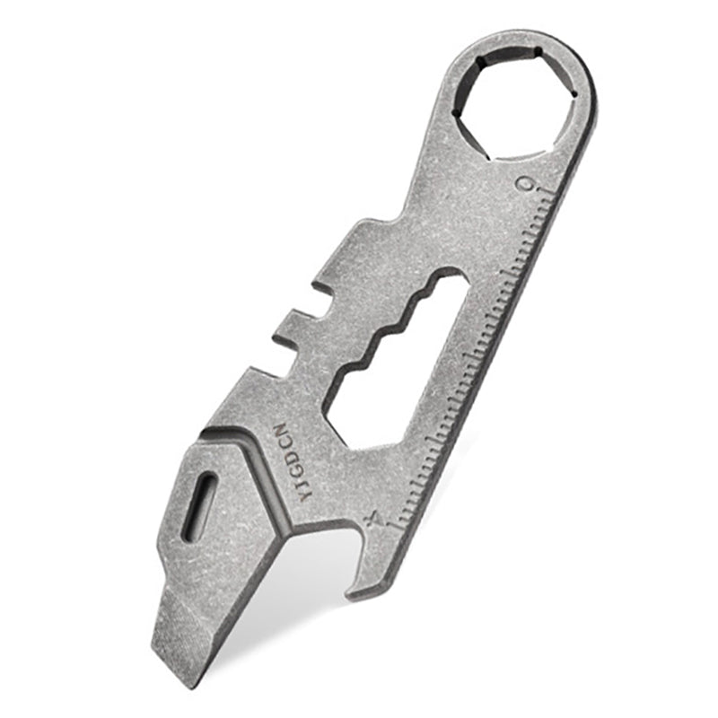 Mini Titanium Alloy Multifunctional Crowbar Wrench Bottle Opener Suitable for EDC/Outdoor