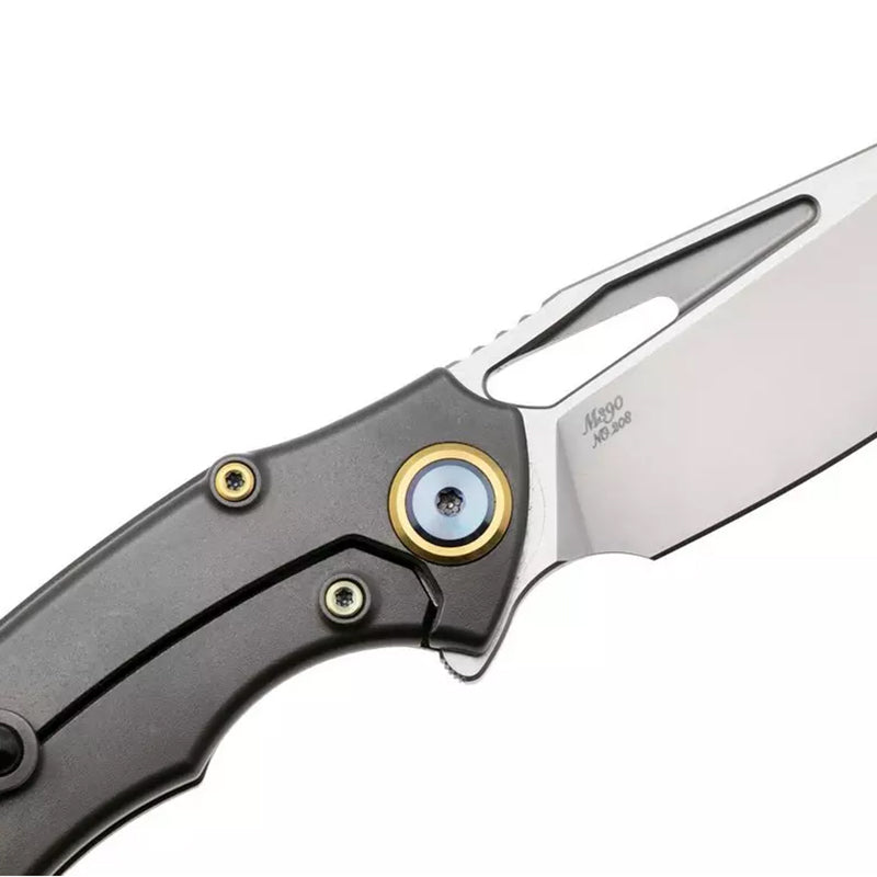 Rike Knife 1902s Small Folding Knife M390 Blade Material Red Carbon Fiber Titanium Alloy Handle