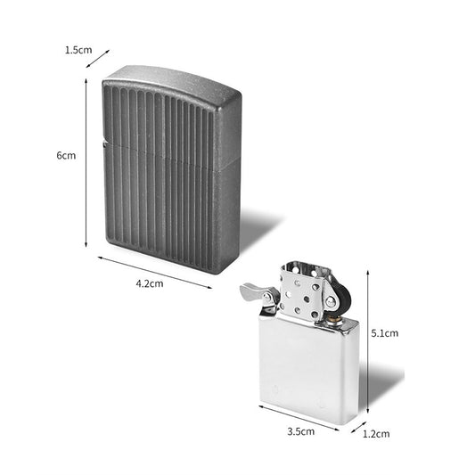 Titanium Alloy Lighter Kerosene Men's Creative Gift High-End Lighter Suitable for EDC & Outdoor Use