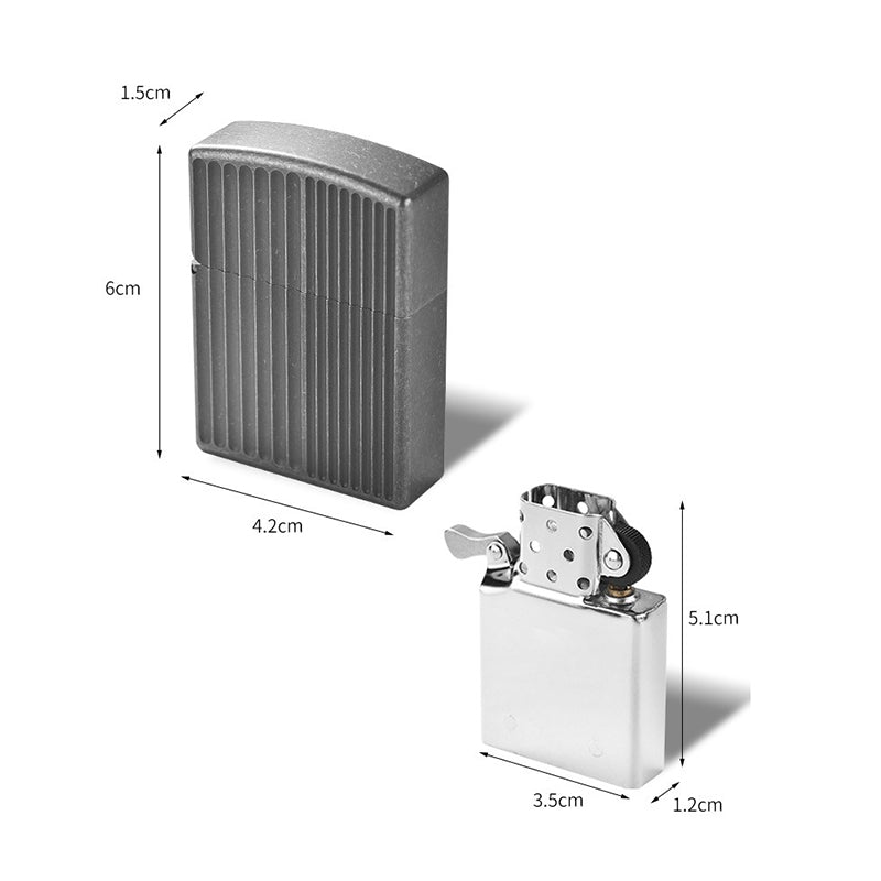 Titanium Alloy Lighter Kerosene Men's Creative Gift High-End Lighter Suitable for EDC & Outdoor Use