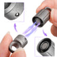 Titanium alloy magnetic keychain, 360° quick release two-way buckle, dark gray