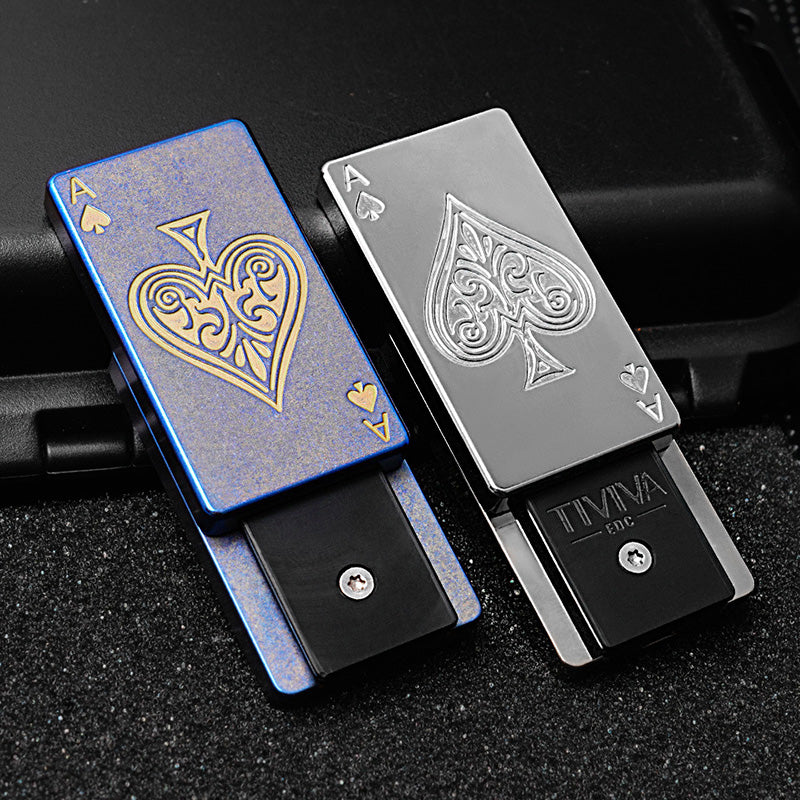 Titanium Alloy Mechanical Push Brand EDC Portable Decompression Toy