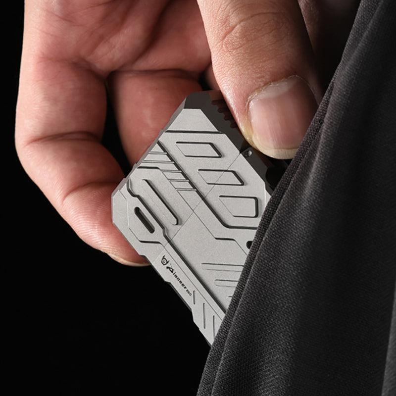 Titanium Alloy Lighter Shell, Windproof Metal Case Without Movement
