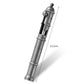 Stone Washed Barrel-Shaped Titanium Alloy Tactical Pen, Bolt Switch Design, Suitable For EDC Outdoor And Signature Use