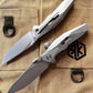 RikeKnife Folding knife Shadow Pocket Knife Titanium Handle M390 Blade Shadow-T(Tanto)