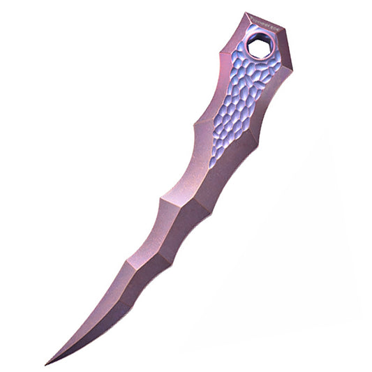 Portable Titanium Alloy Tea Needle Pink Multifunctional Crowbar Suitable For Outdoor Camping EDC Tools