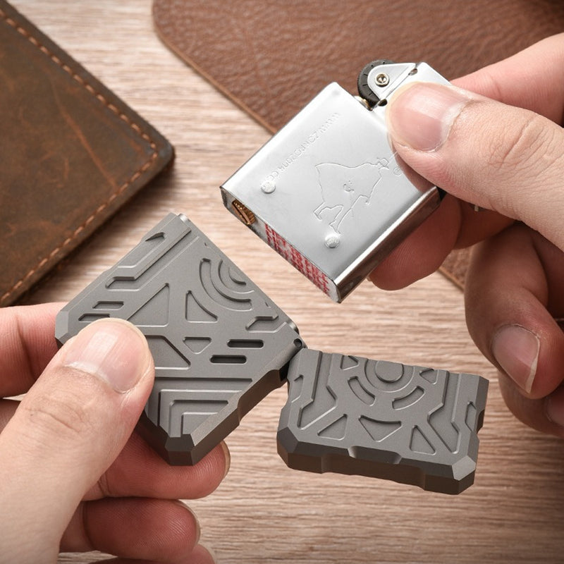 Titanium Alloy Lighter Kerosene Men's Advanced EDC Tool Outdoor Lighter